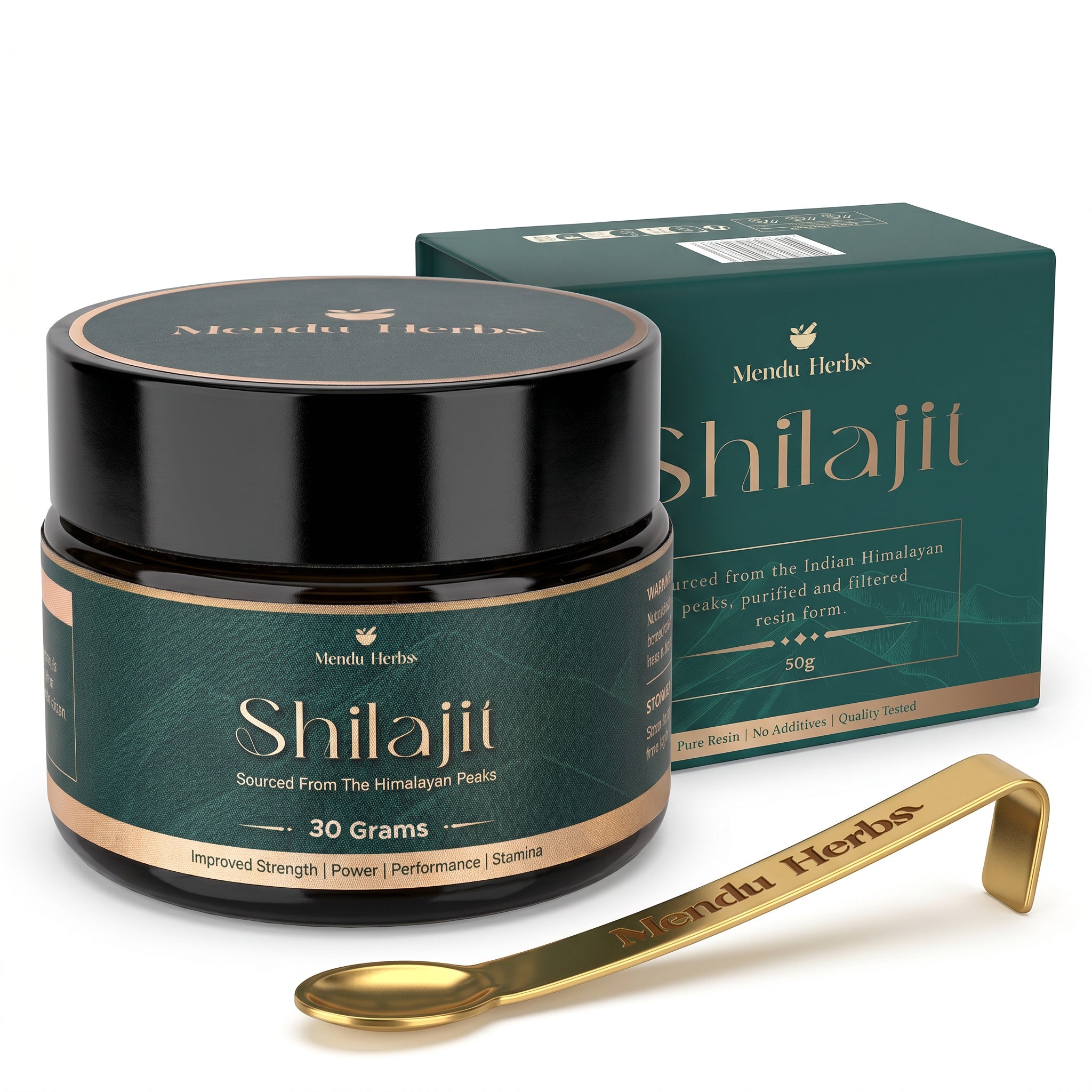 Mendu Herbs 100% Pure Shilajit Resin | 30 Gram